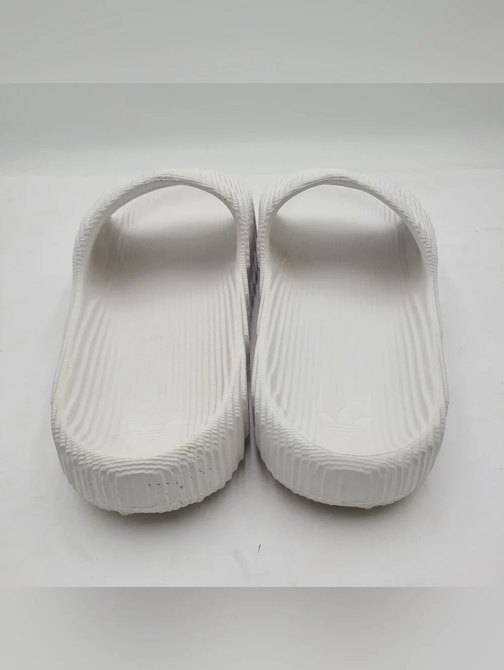 B41 Adidas Originals Adilette 22 Slides Light Brown/Core Black Men’s Size 12